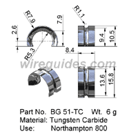 wire guide - BG 51 TC for Northampton