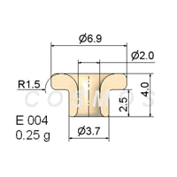 wie guide - flanged wire guide E 004